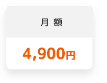 月額 4,900円