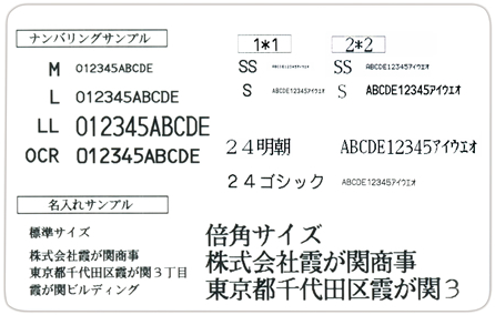 プラスチックカードの印字ナンバリングについて