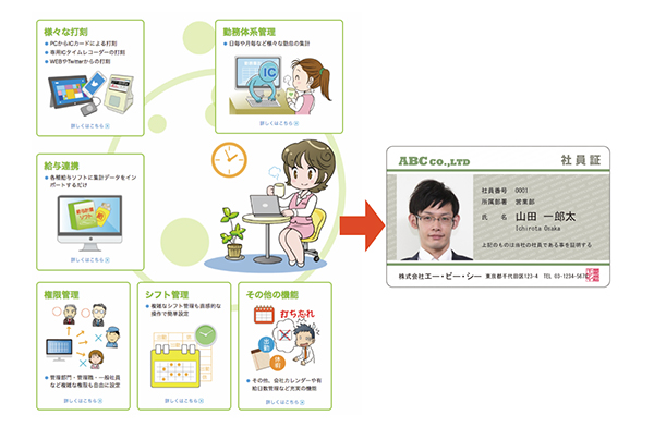 ICカードでタイムリーな勤怠管理を！