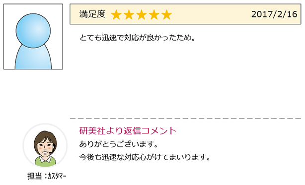 お客様のお声ご紹介(2017.1月-2月)